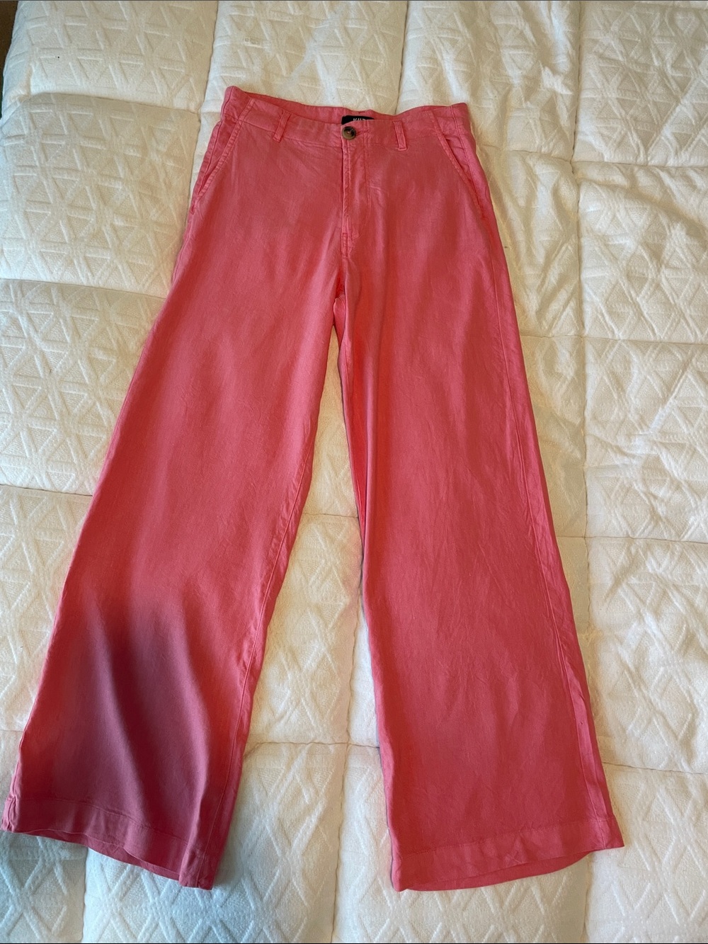Kut From The Kloth Meg Wide Leg Linen Pants